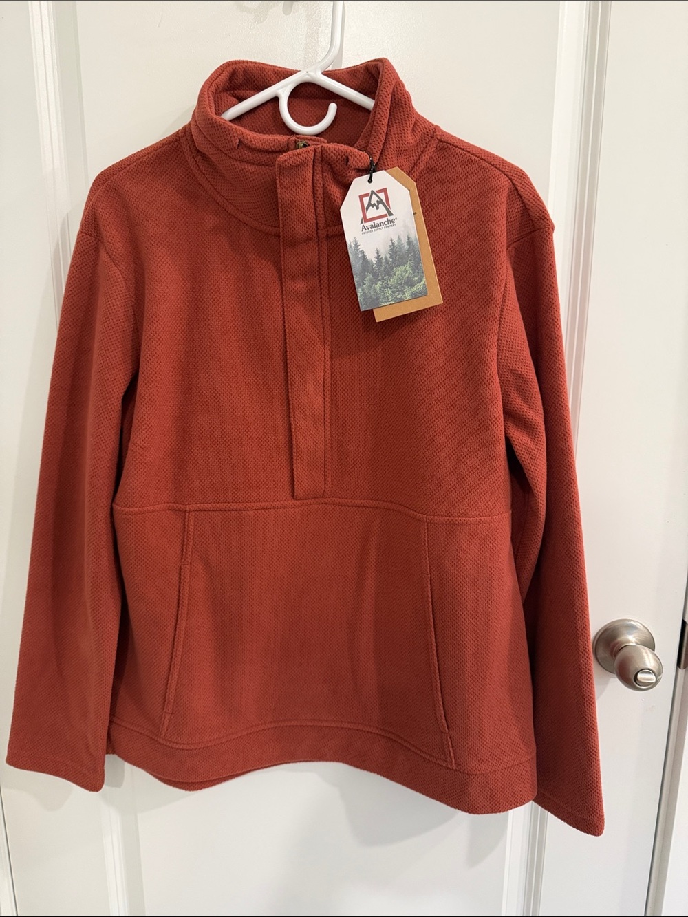 Avalanche Burnt Orange Half-Zip Fleece Pullover